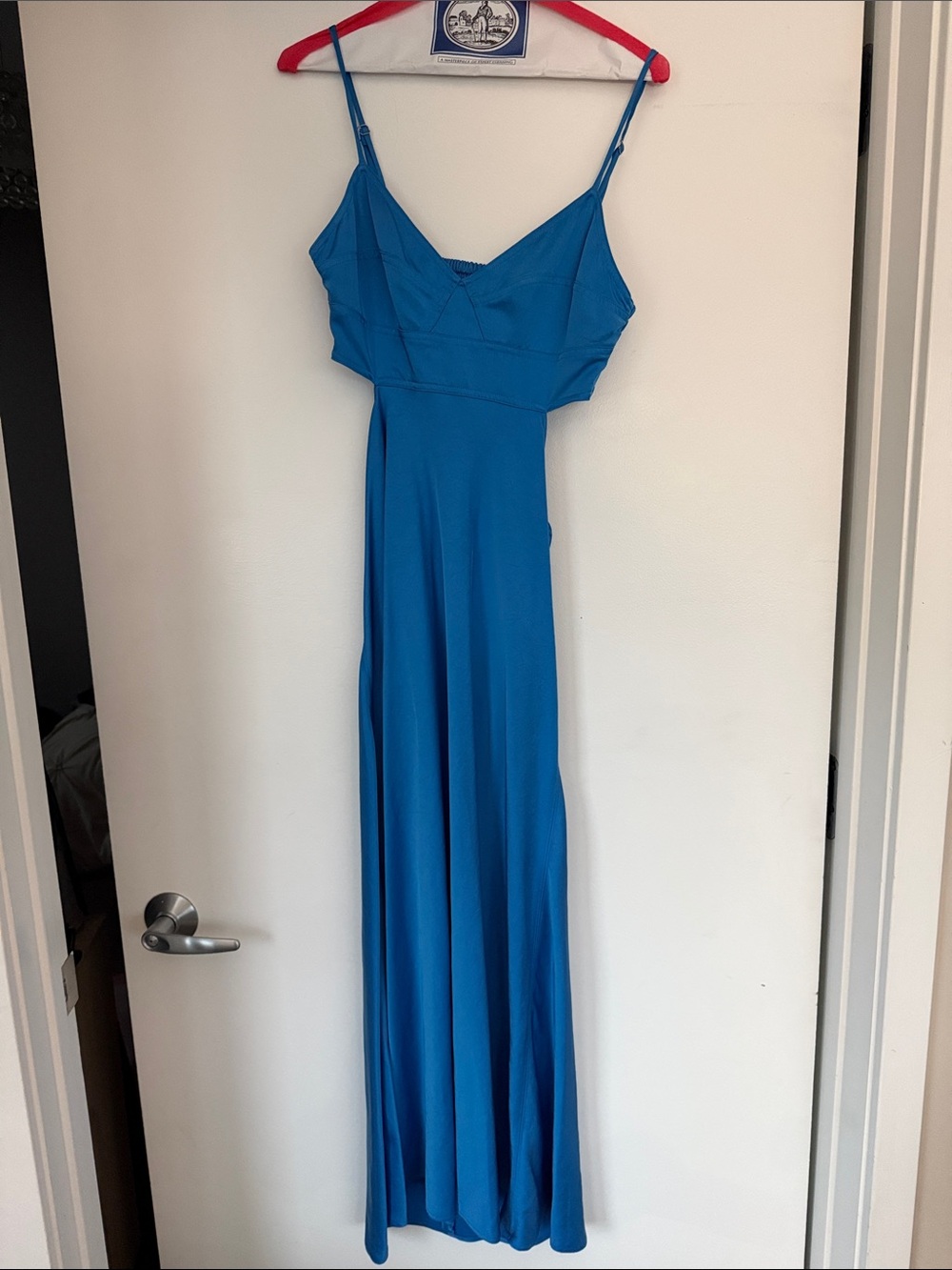 A.L.C. Vibrant Blue Spaghetti-Strap Maxi Dress